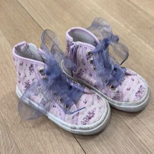 LoveShackFancy x Superga - Pink and Purple Kids Sneakers